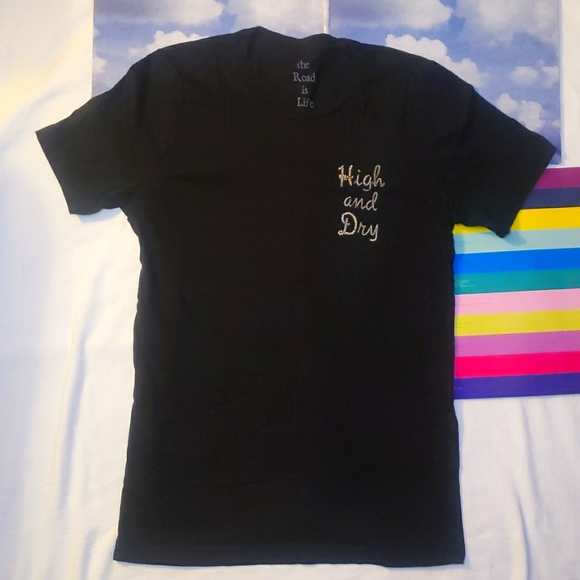 The Road is Life Sz Medium T-shirt Skateboard brand ~ high and dry - Picture 2 of 5